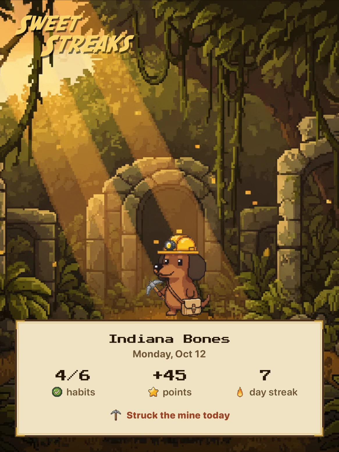 Postcard: jungle ruins